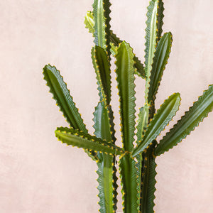 Artificial Euphorbia Cactus 110cm (W/O pot)