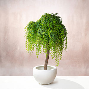 Artificial Weeping Willow Tree Natural Trunk (W/O pot)