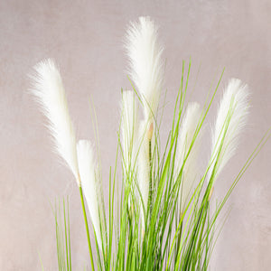 Artificial White Pampas Grass 150cm (W/O pot)