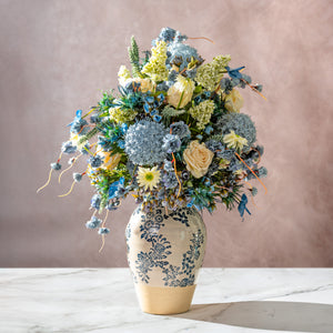 The Azure Chinoiserie (Vase Included)