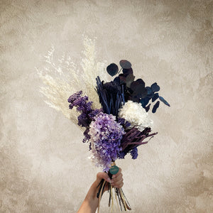 Twilight Blooms dried flower bouquet