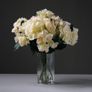 Medium Gold Edged Vertical Glass Vase