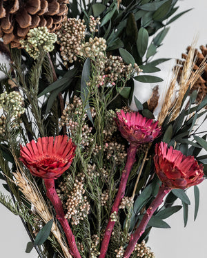 Christmas Dried Flower Bouquet
