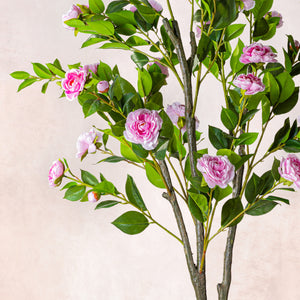 Artificial Pink Rose Tree 180cm (W/O pot)