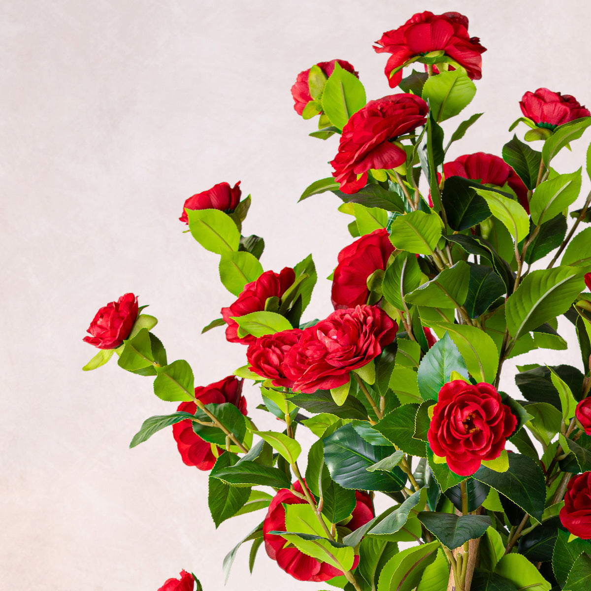 Artificial Red Camellia Tree (W/O pot)