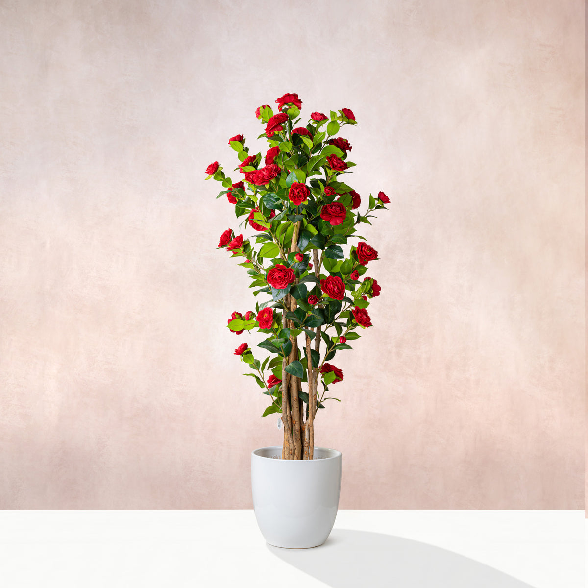Artificial Red Camellia Tree (W/O pot)