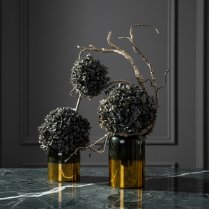 The Midnight Slate Duo (Vases Included)