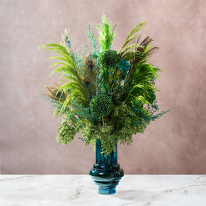 The Emerald Peacock (Vase Included)