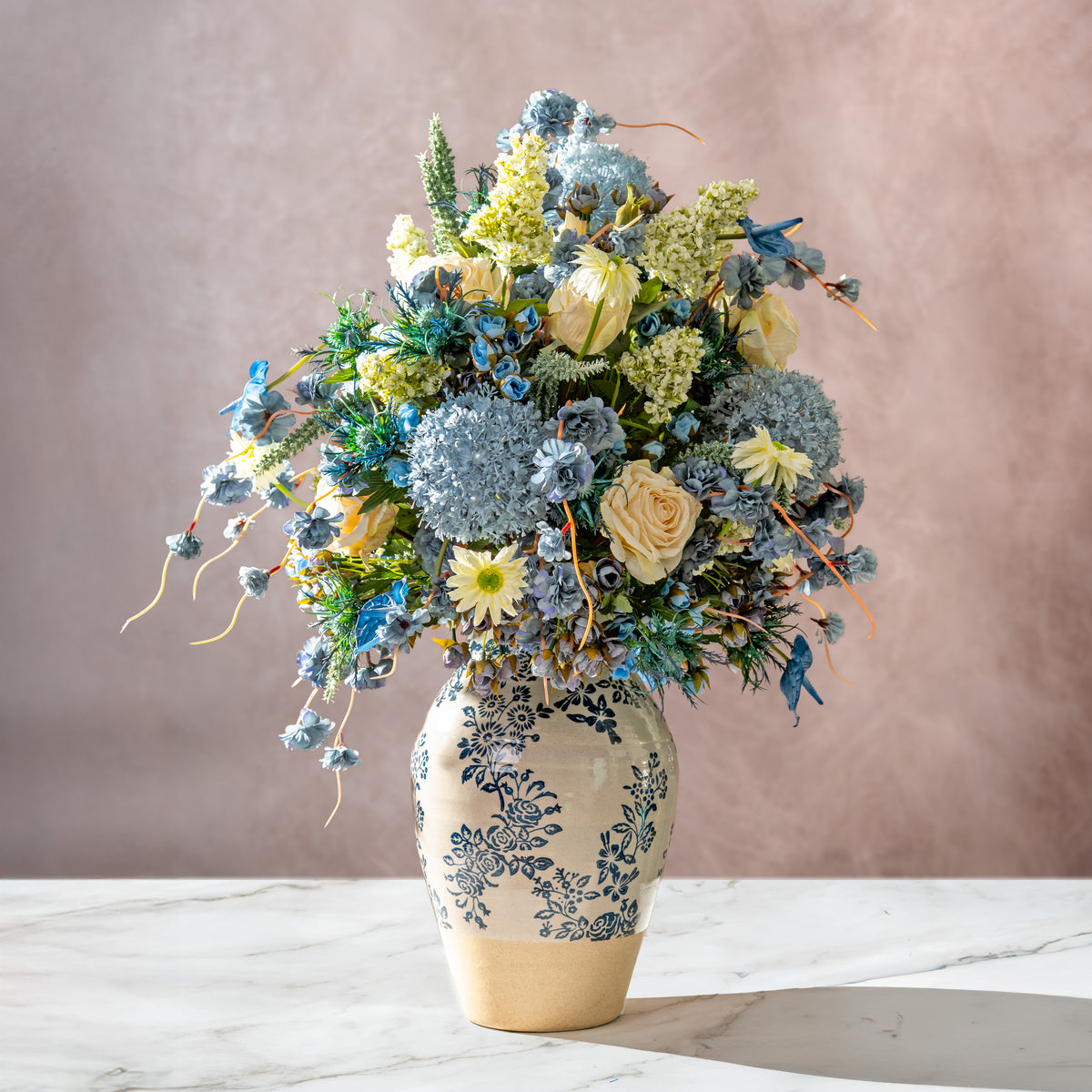 The Azure Chinoiserie (Vase Included)