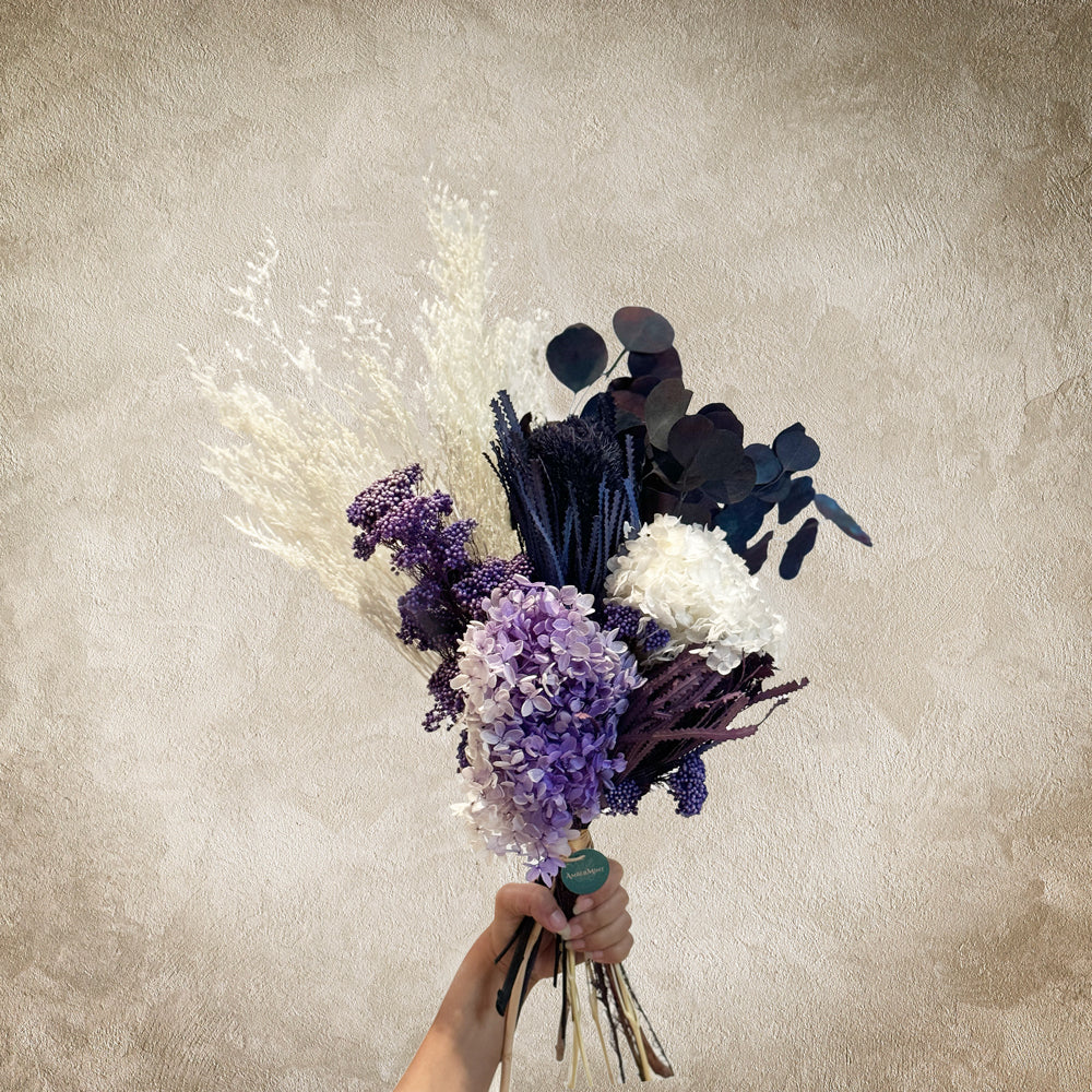 Twilight Blooms dried flower bouquet