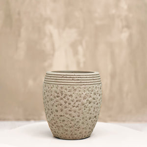Beige Ceramic Pot Small