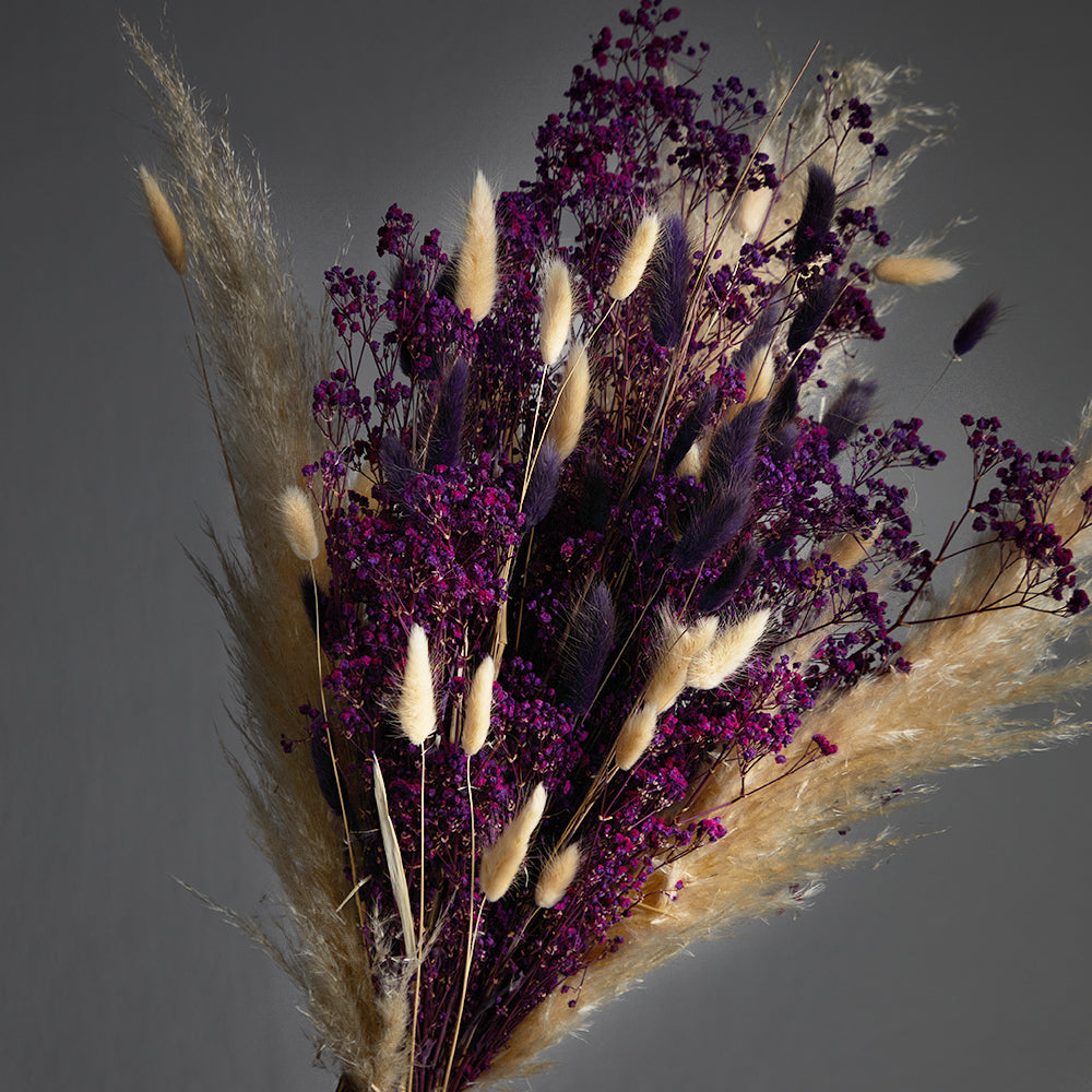 Purple Splash Dried Flower Bouquet