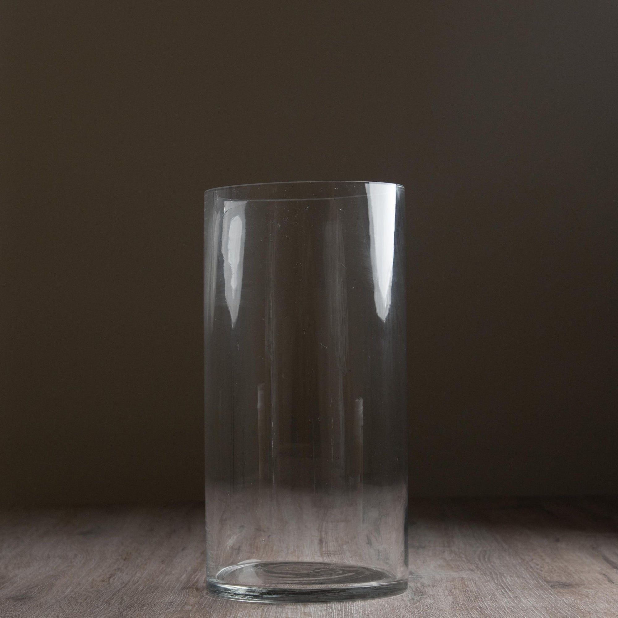 Clear Glass Column Vase