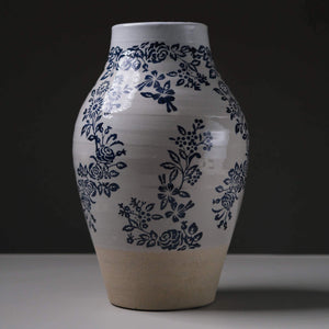 Blue Handmade Pattern vase