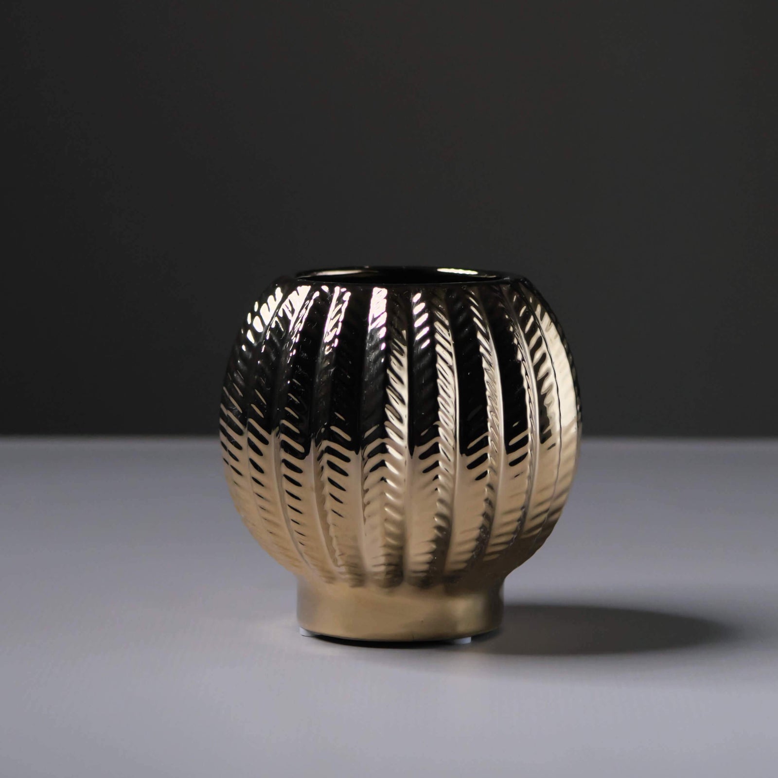 Gold Luxury Patterned Mini Pot
