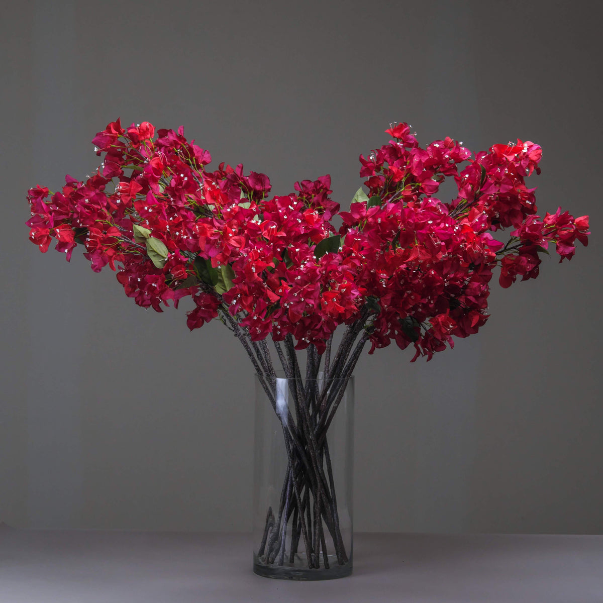 Clear Glass Column Vase