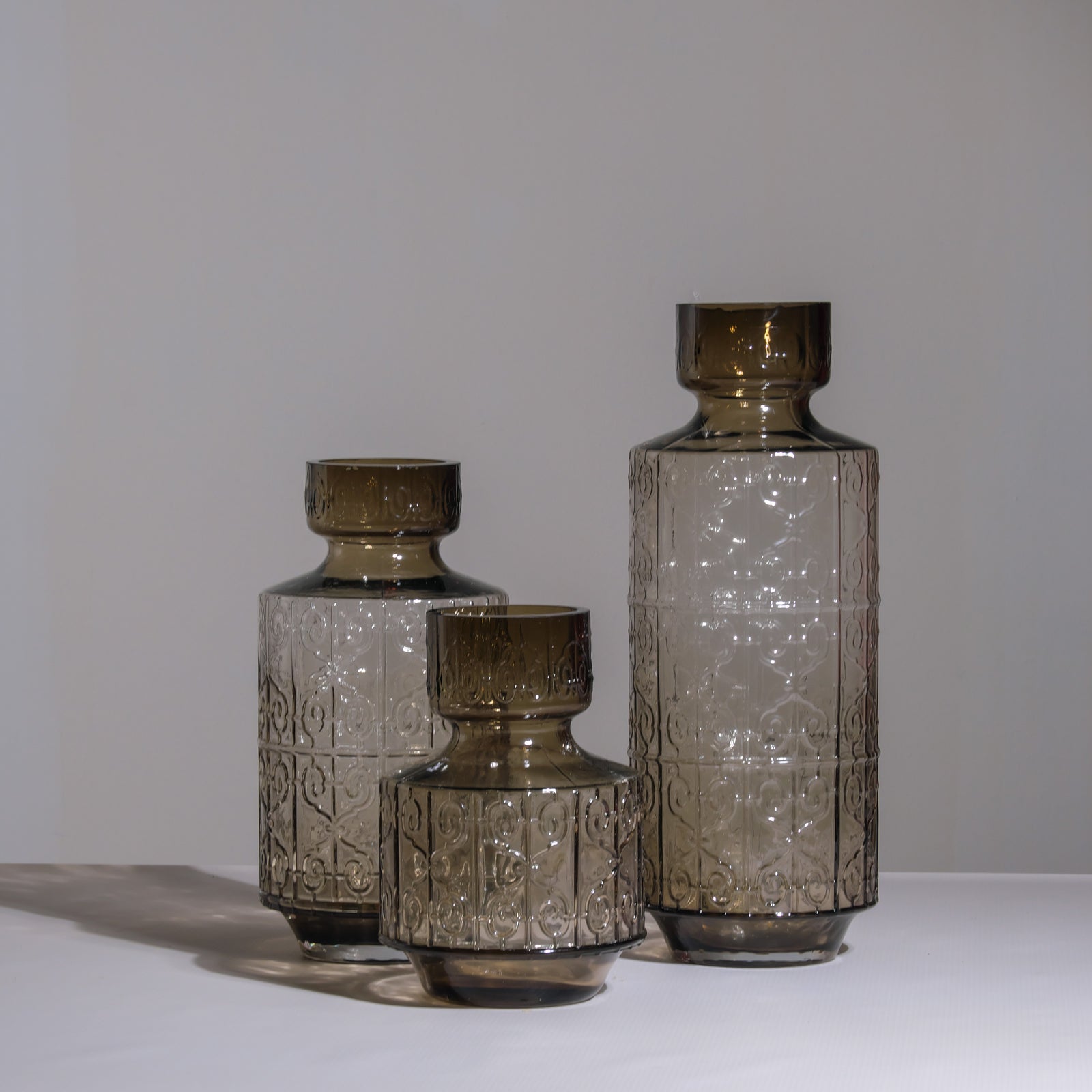 Brown patterned Vase