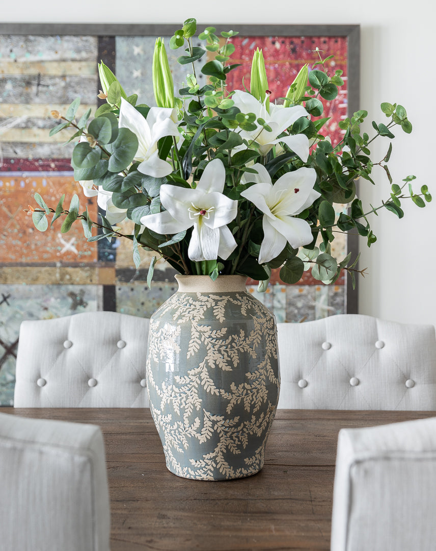 White Lily Flower Branch